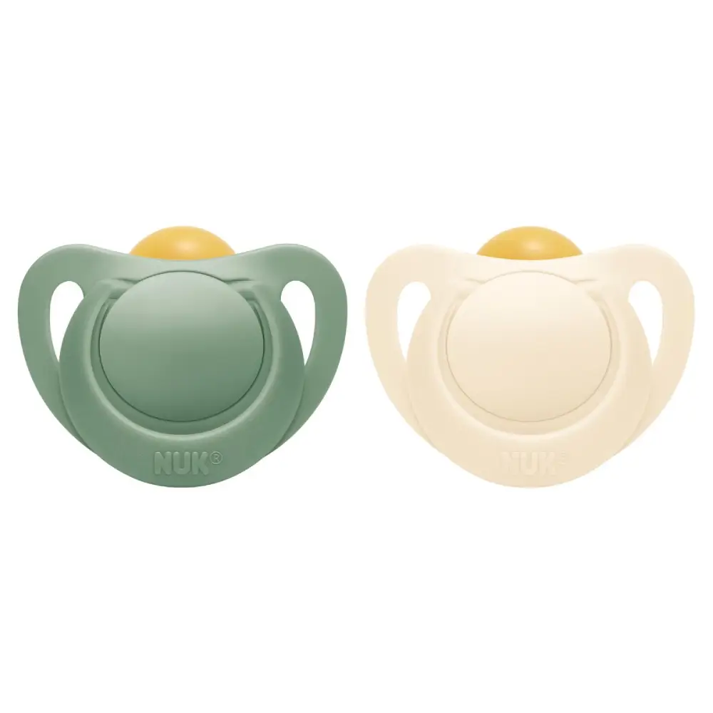 NUK for Nature Latex Sut 18-36 m - Grøn/Creme