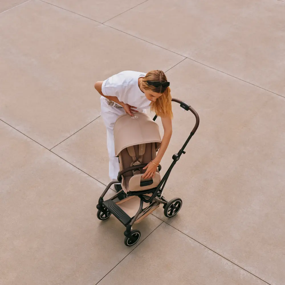 Cybex EEZY S TWIST klapvogn + 2 TPE Almond Beige