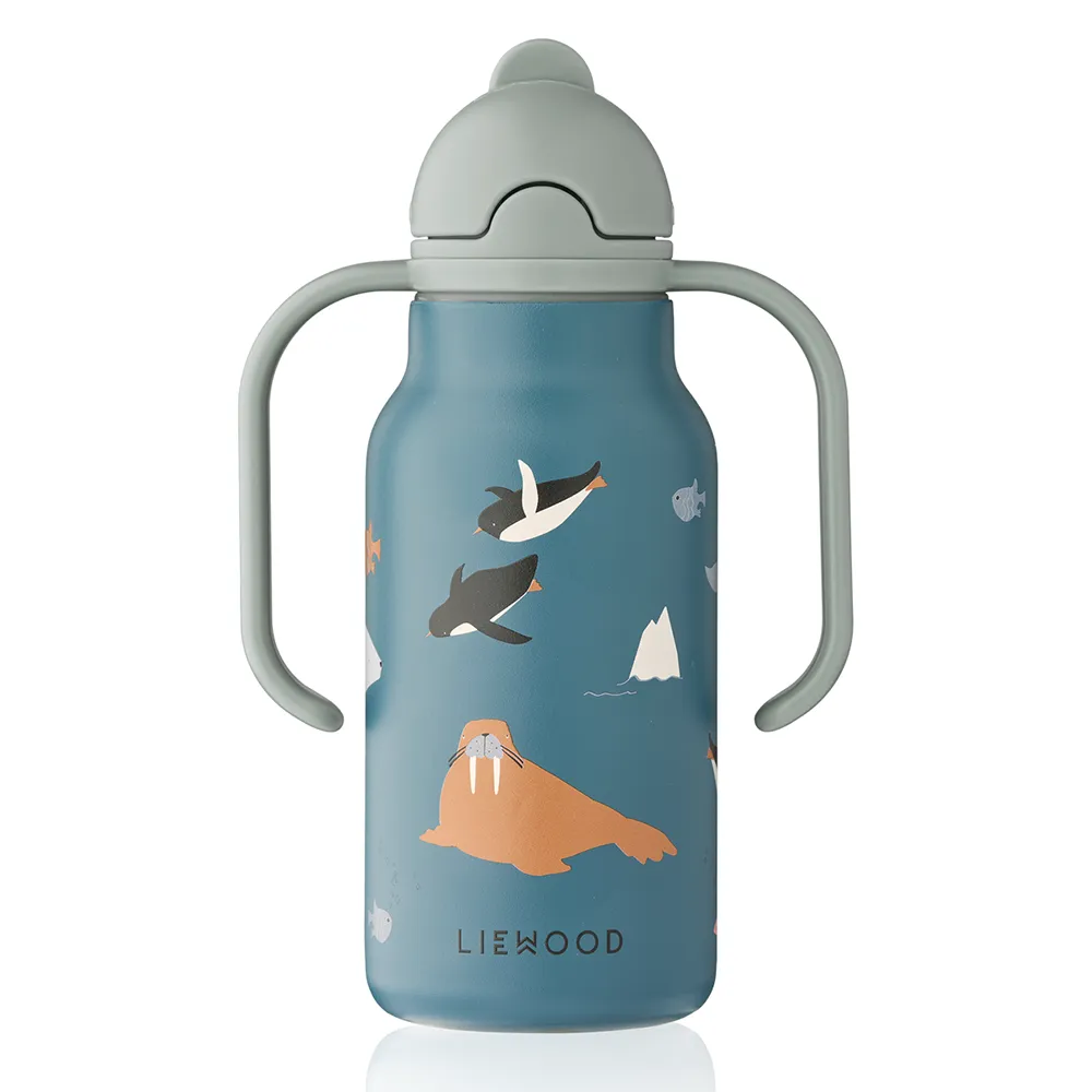 Liewood Kimmie vandflaske 250 ml Arctic Sea /  Ocean view