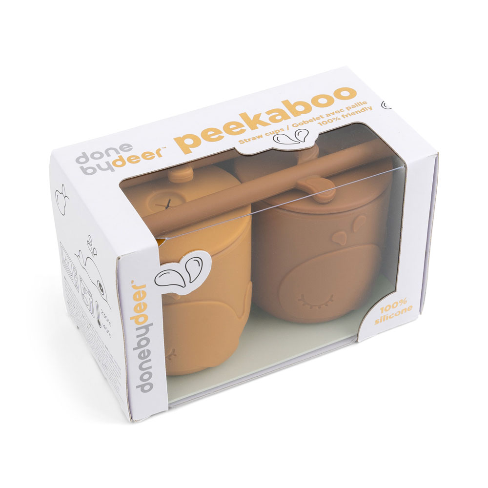 Done by Deer Peekaboo halmkrus 2-pak Wally Mustard