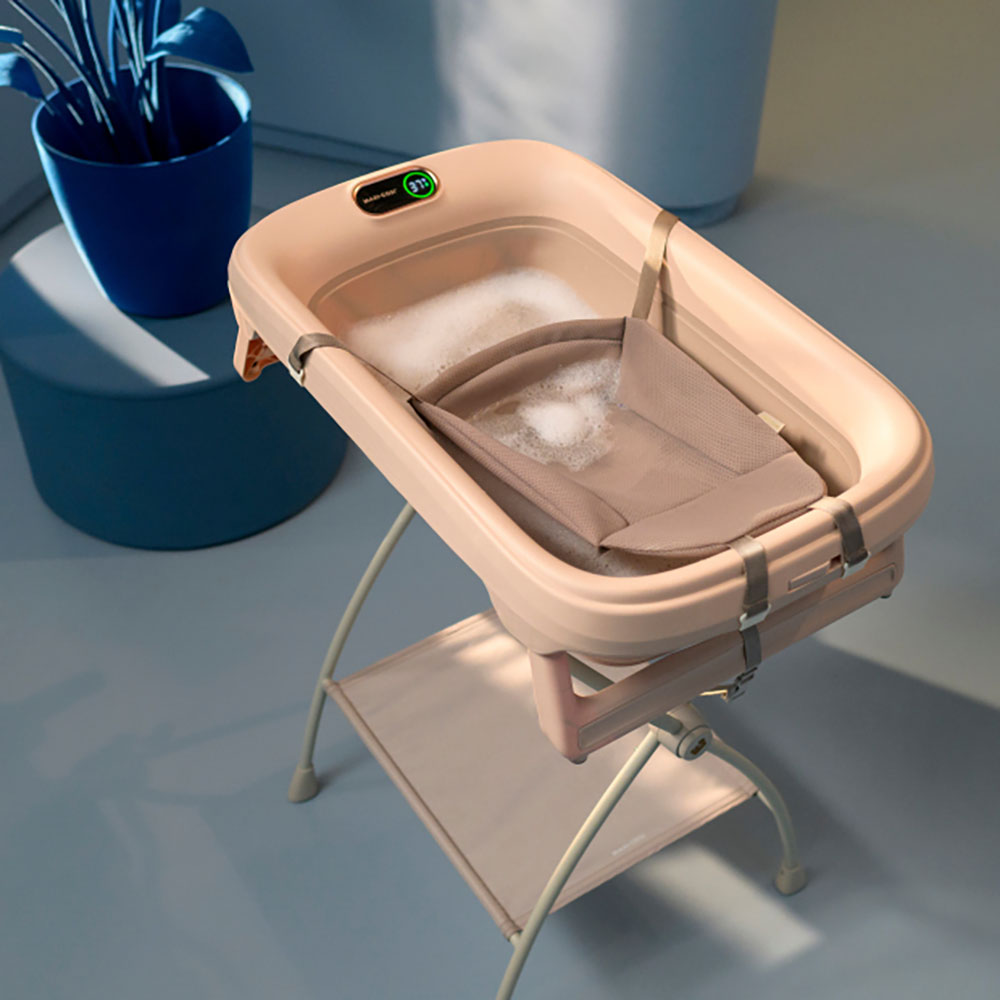 Maxi-Cosi Indigo Plus babybadekar + indsats til nyfødte Sage Green