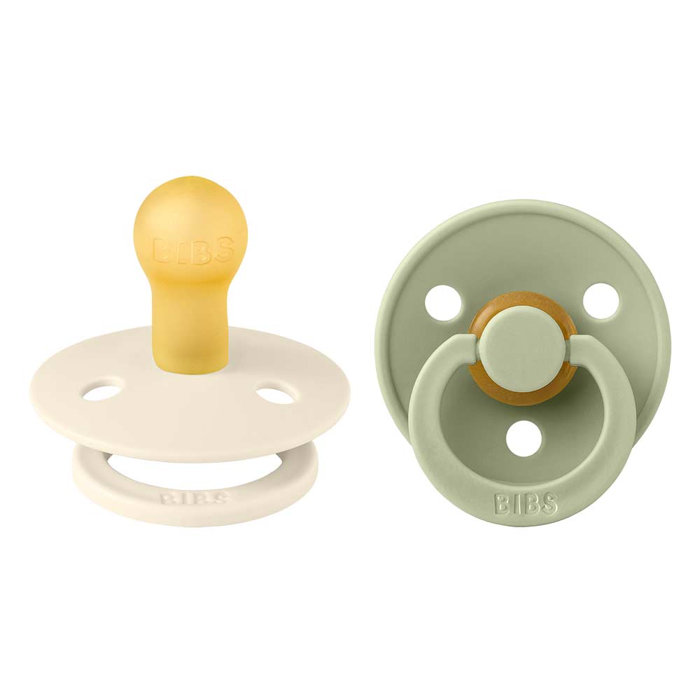 BIBS sutteklud 2-pak Sage/Ivory 6-18 måneder