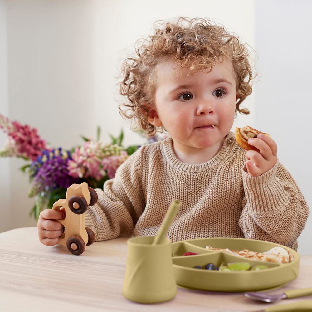 Everyday Baby Silikoneplade med sugekop Soft Yellow