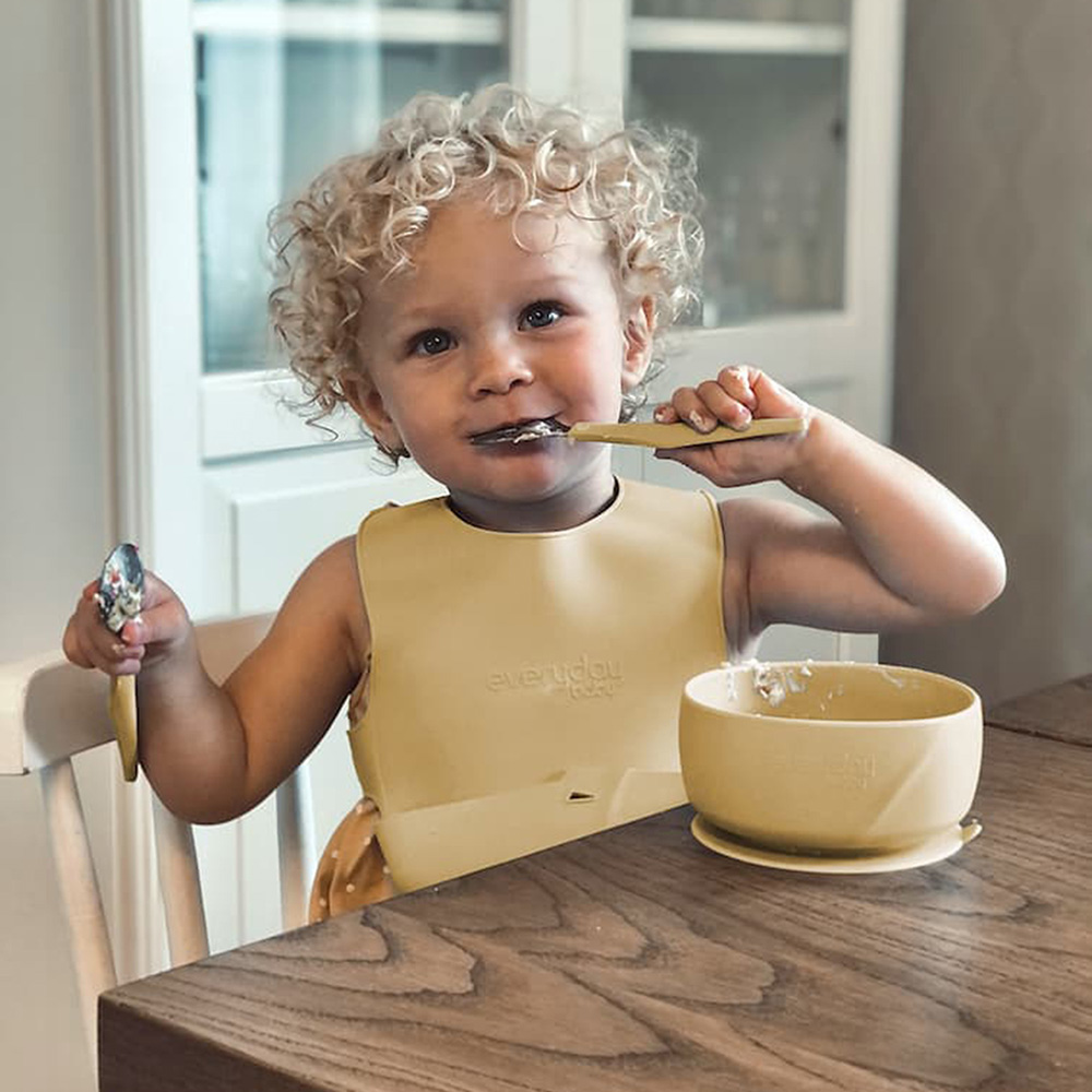 Everyday baby bestik Soft Yellow