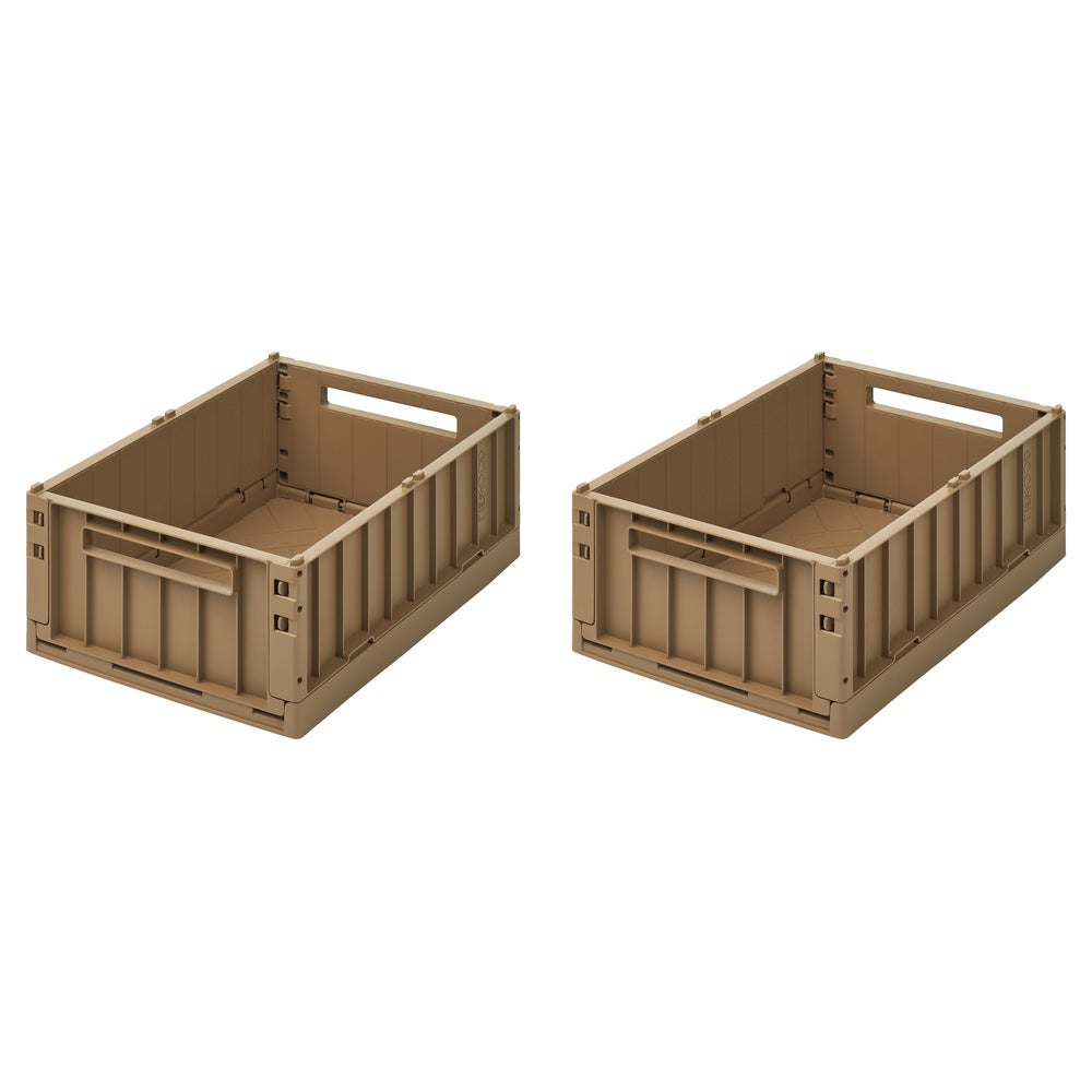 Liewood Weston opbevaringsboks M 2-pack Oat 3070