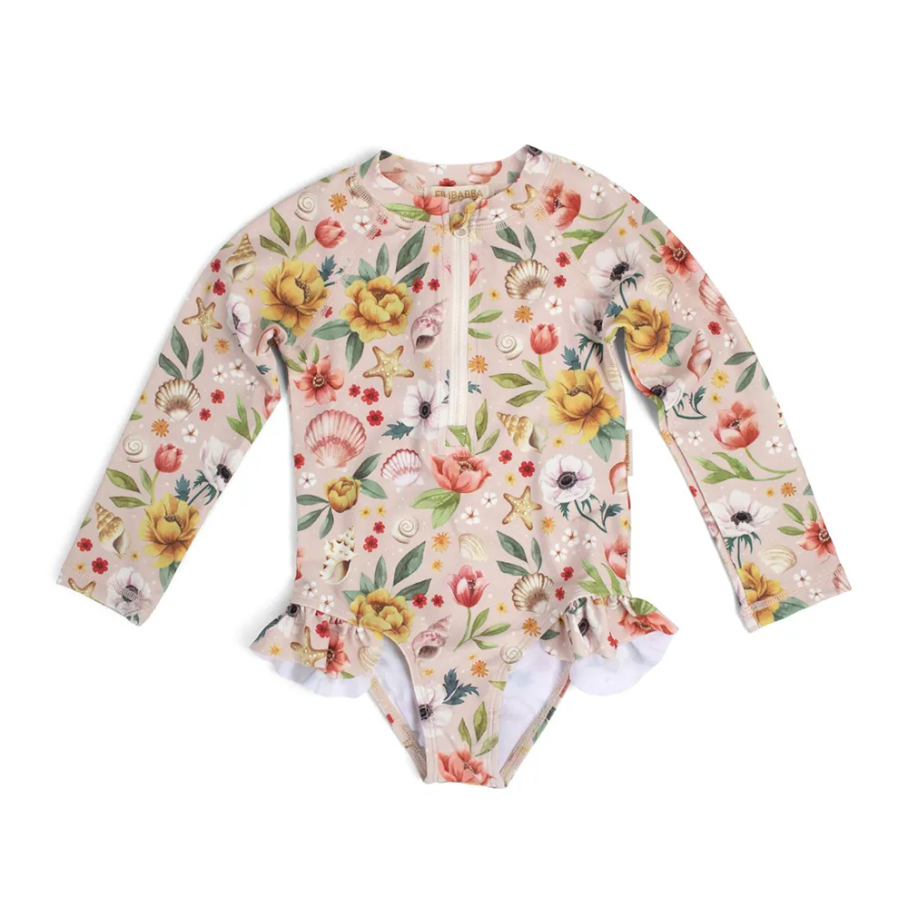 Filibabba Vilje UV-dragt 3-4 år – Ocean Blossom