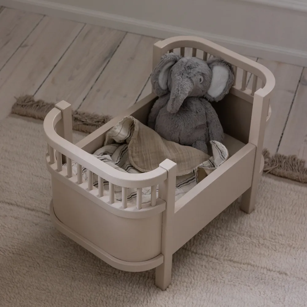 Sebra dukkeseng med madras Birchbark rose