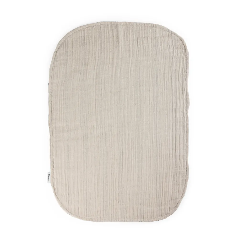 Sebra pusleunderlag 2-pak muslin Stripe