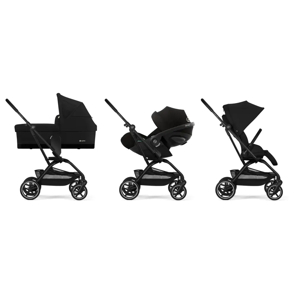  Cybex EEZY S TWIST klapvogn+ 2 BLK Magic Black