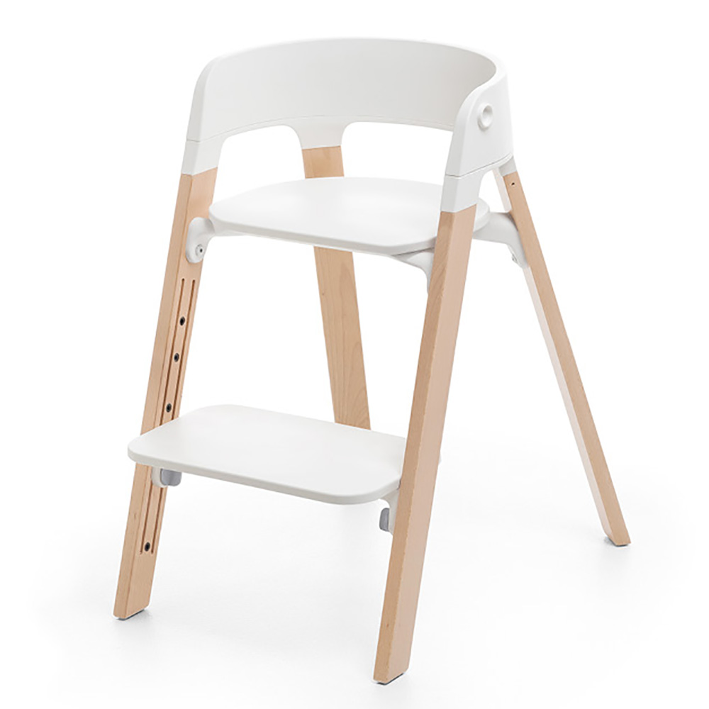 Stokke Steps højstol Hvid/Naturel