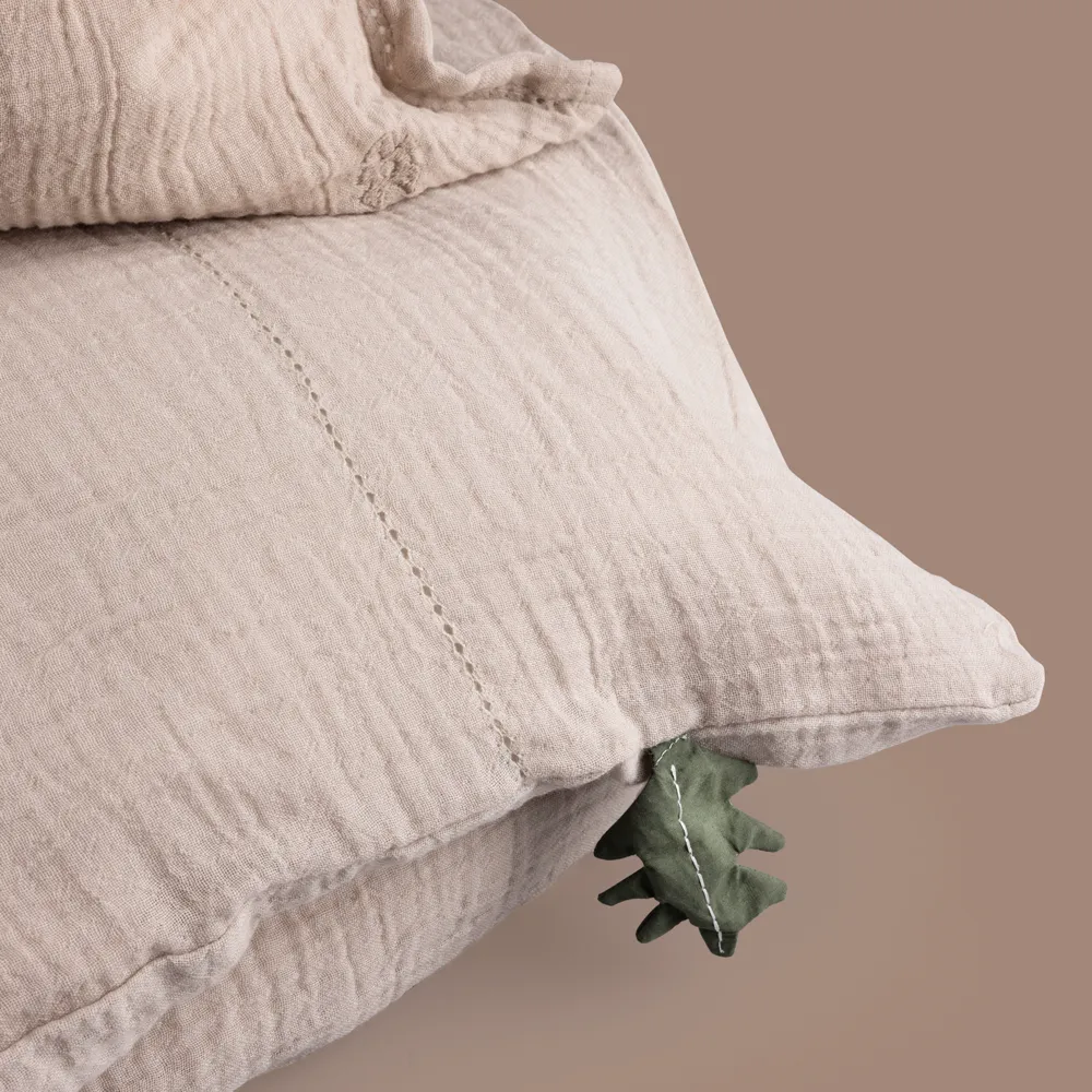 Sebra Sengetøj baby musselin seabreeze beige