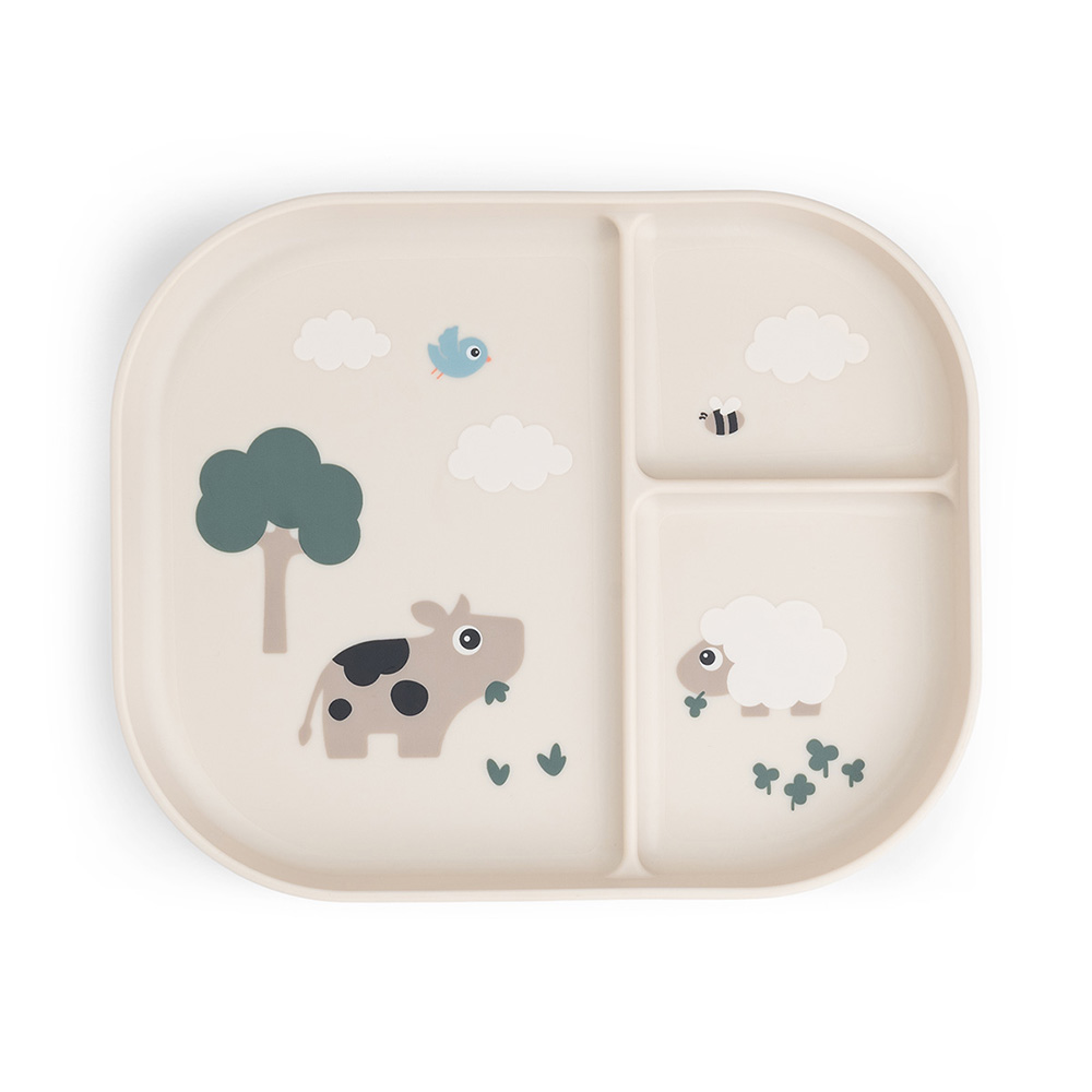 Done by Deer Foodie plade med rum Tiny farm Sand