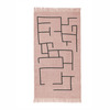 Kids Concept tæppe geometrisk pink 90x130 cm 