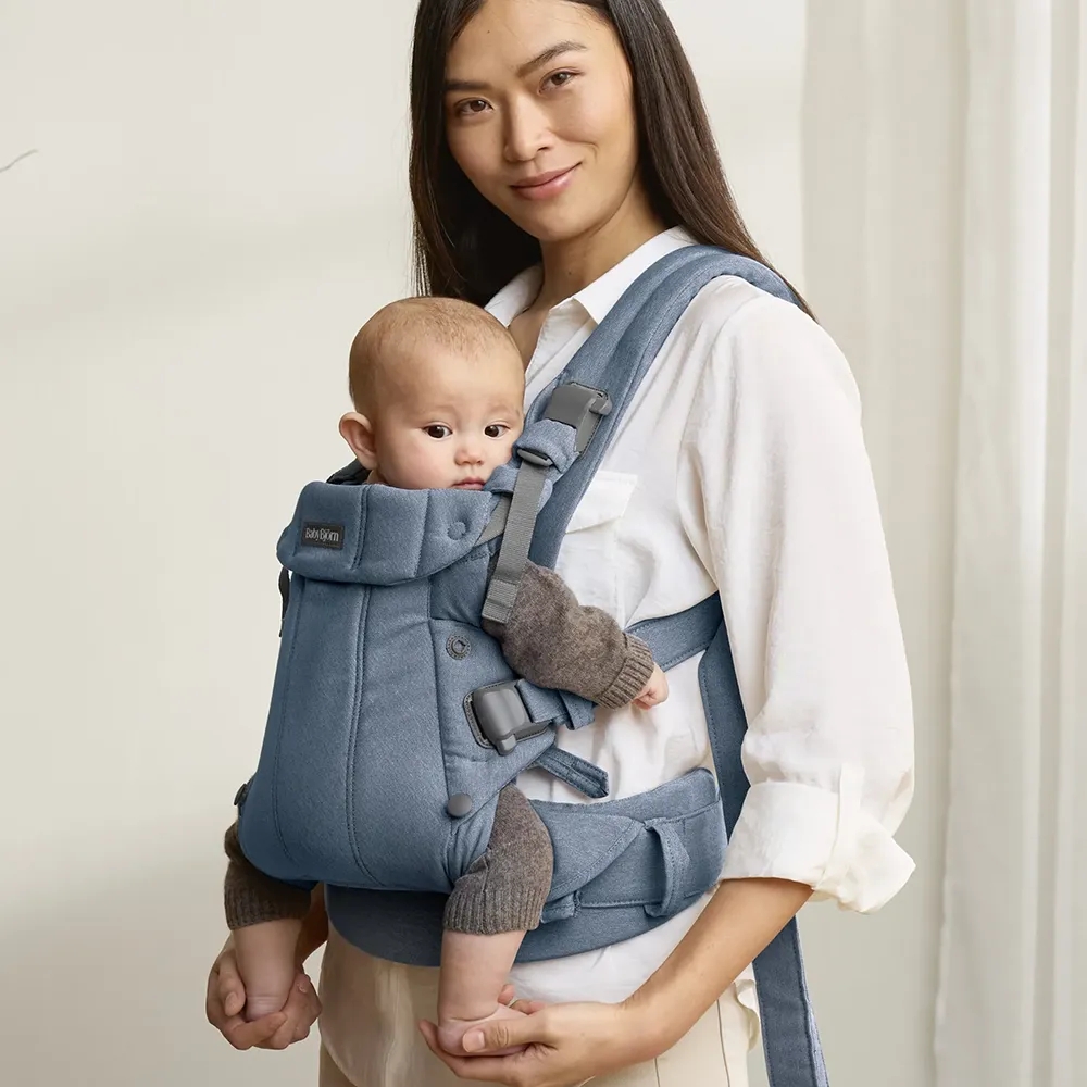 BabyBjörn bæresele Harmony Vävd Melange Blue