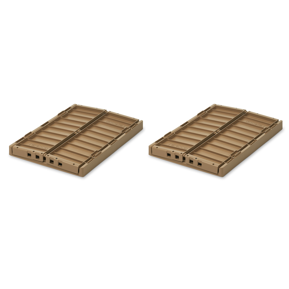Liewood Weston opbevaringsboks M 2-pack Oat 3070