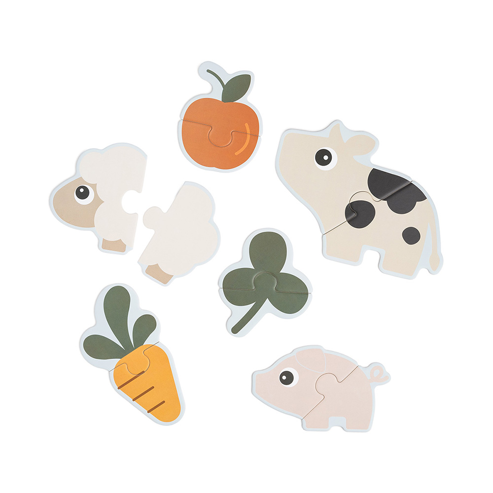 Done by Deer jigsaw puslespil Tiny farm Colour mix