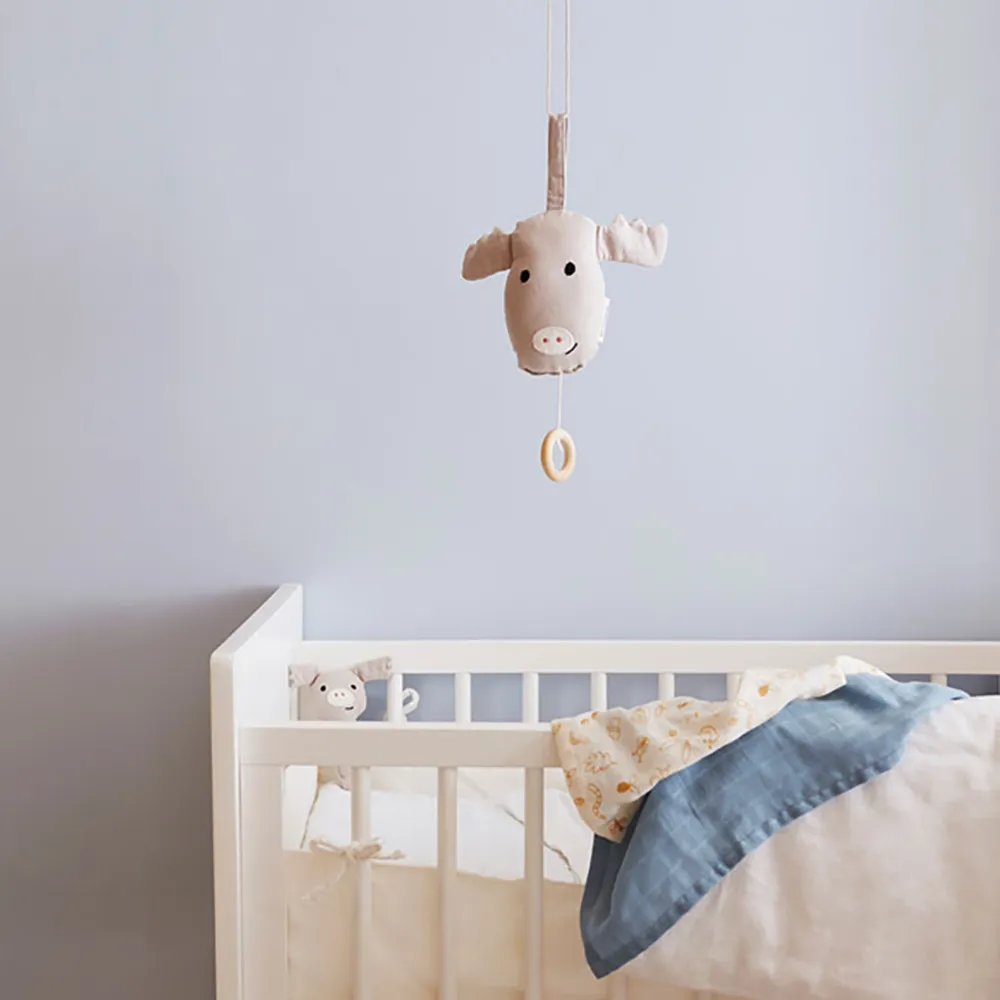 Kids Concept Muslin-tæppe babyblå mix