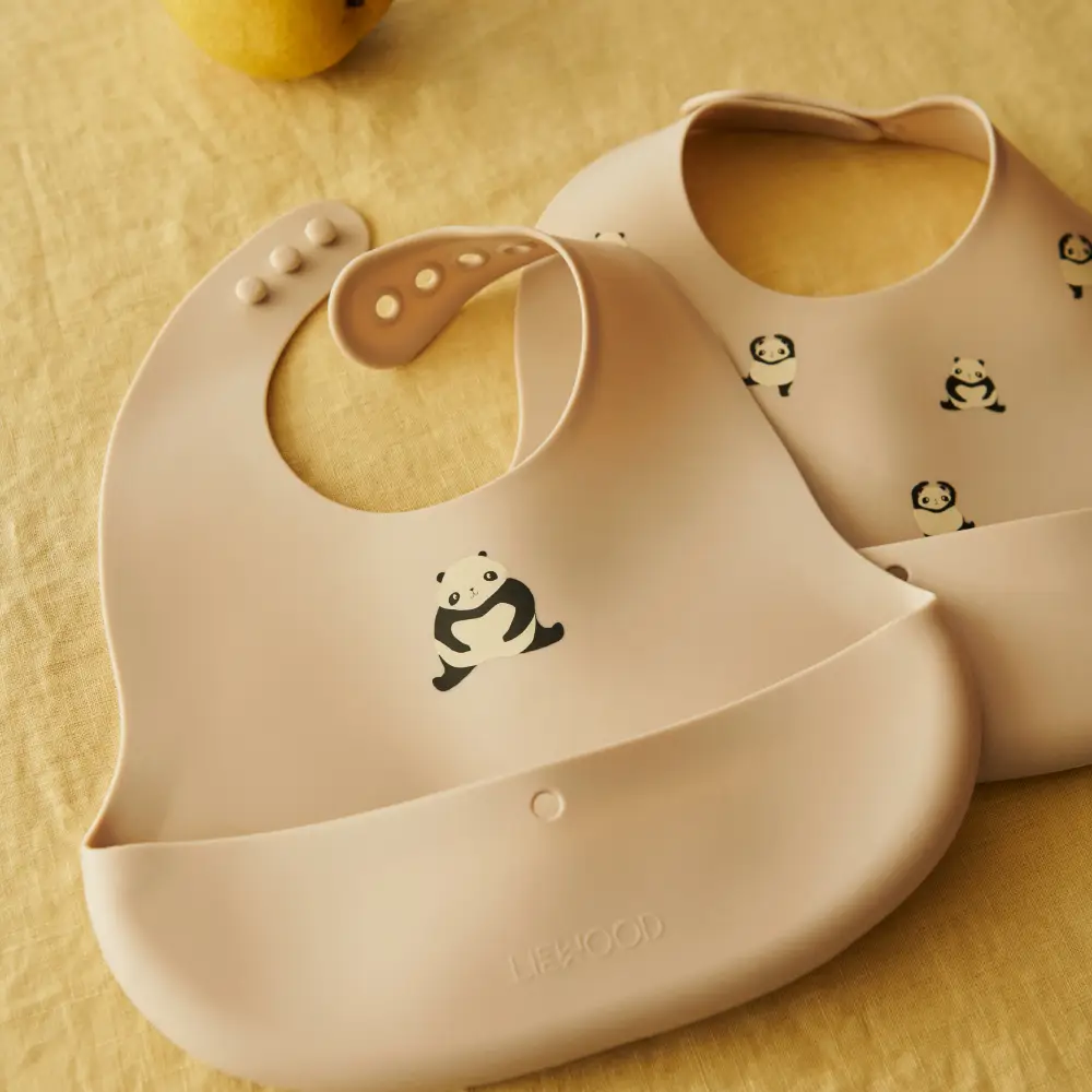 Liewood Ember Hagesmæk 2-pak Panda / Sandy 