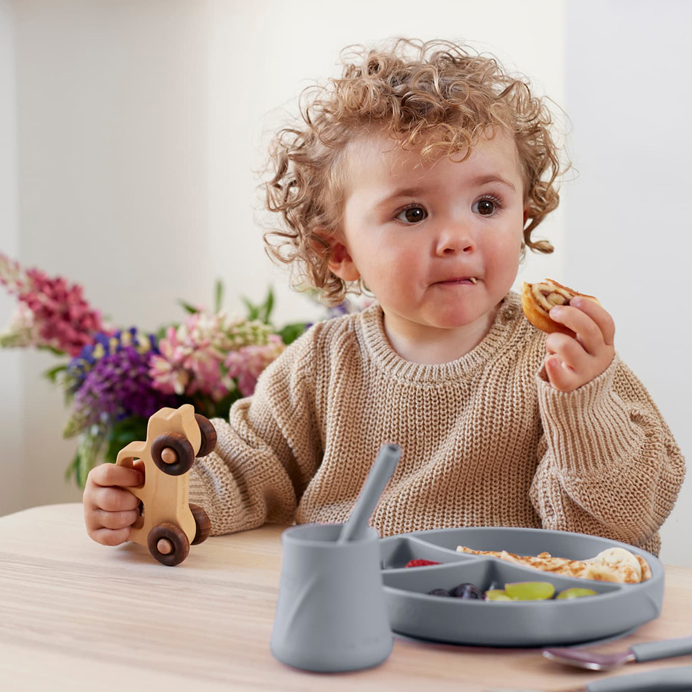 Everyday Baby Silikoneplade med sugekop Quiet Grey