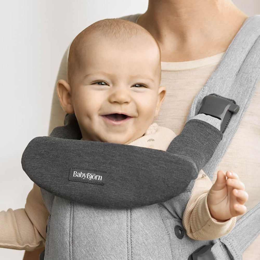 BabyBjörn Bib Carrier Jersey Mørkegrå