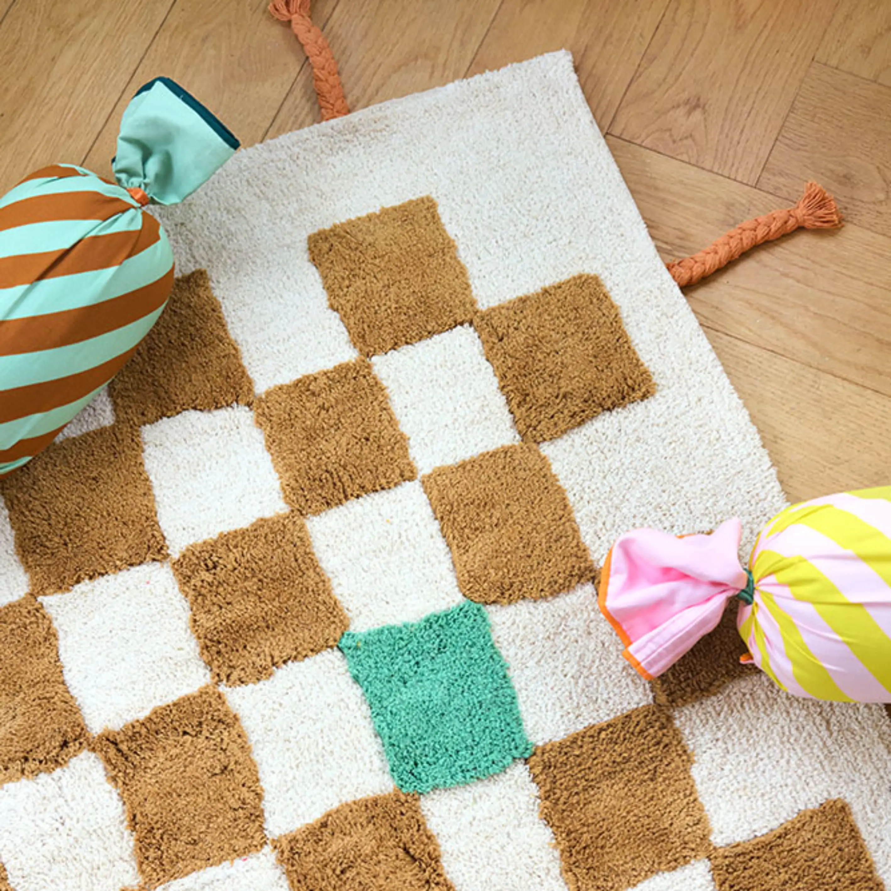  Kids Concept Tæppe ternet PIPPI