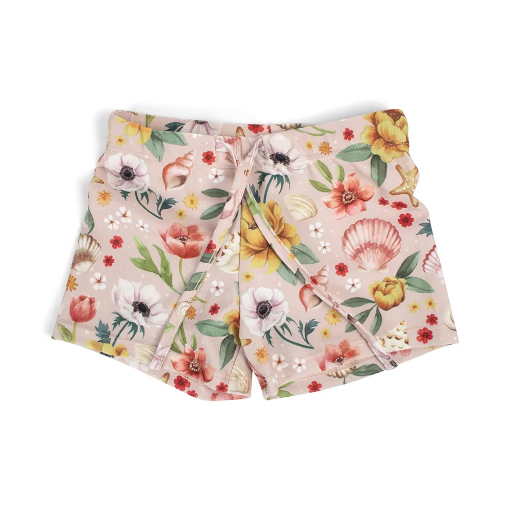 Filibabba Orla Badeshorts 1-2 år – Ocean Blossom