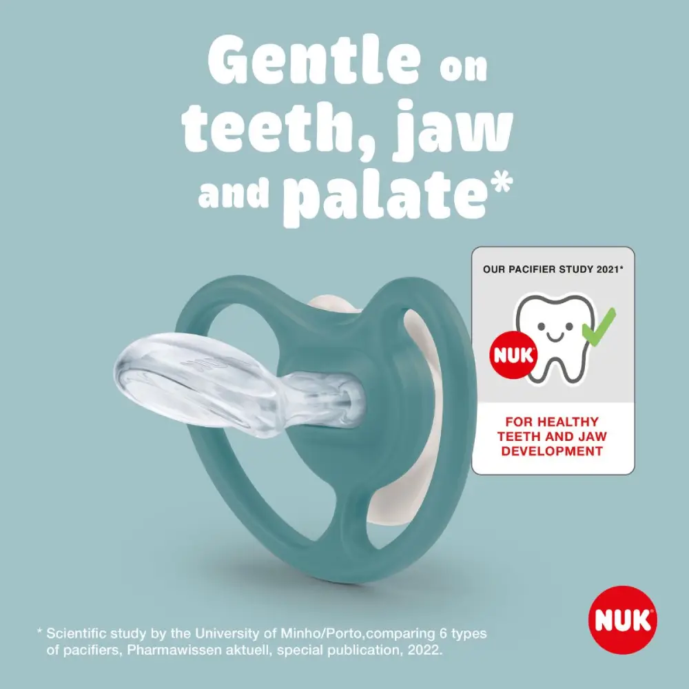 NUK Space Silikone Sut - Mickey Rød/Grå 0-6 måneder