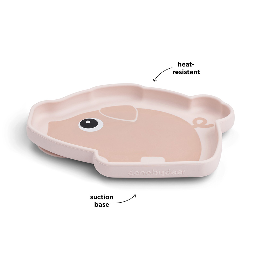 Done by Deer silikone snack tallerken Pigee Powder