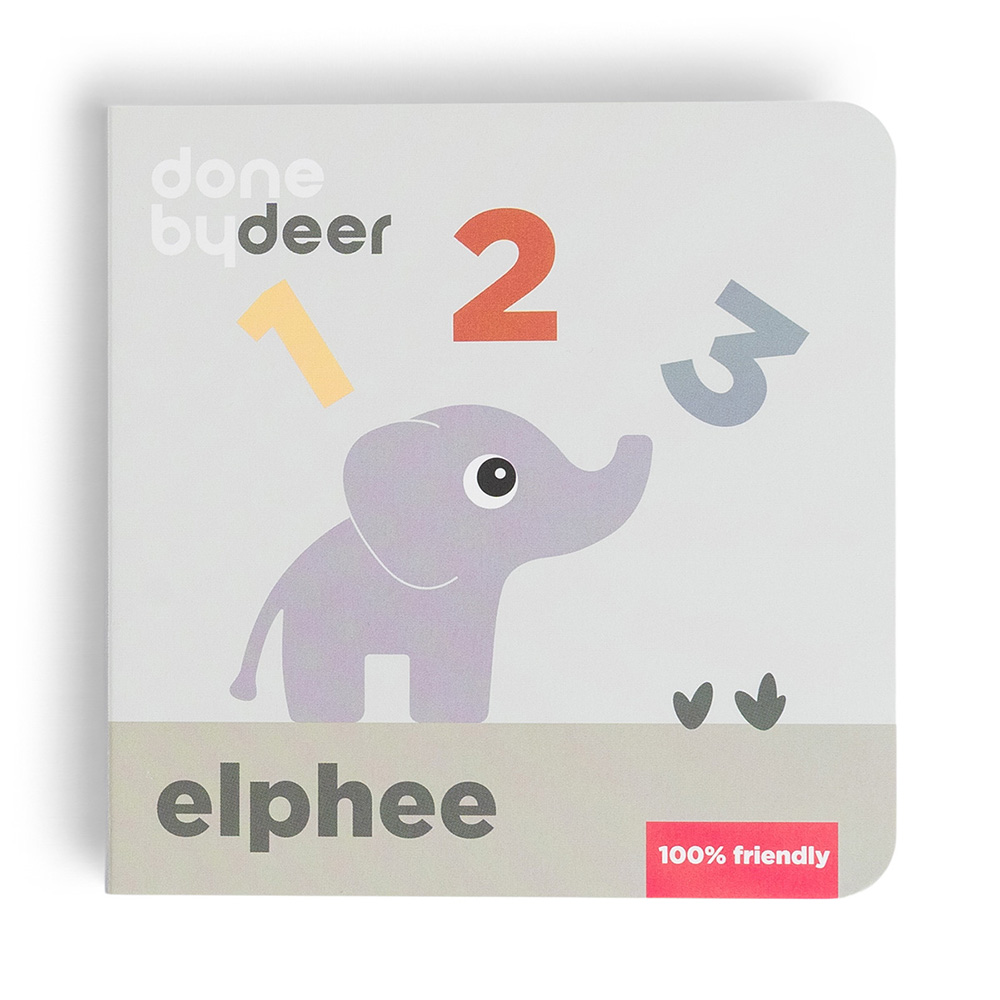 Done by Deer Board book tælle Elphee Colour mix
