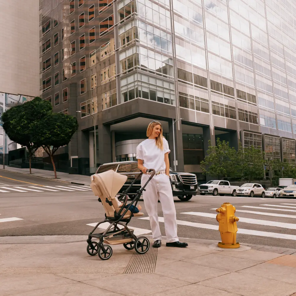 Cybex EEZY S TWIST klapvogn + 2 TPE Almond Beige