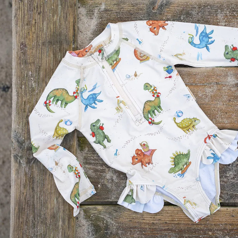 Filibabba Vilje UV-dragt 3-4 år – Dino Beach
