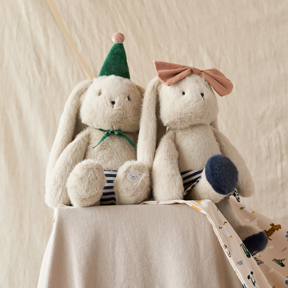 Liewood Bertrand Rabbit Celebration Teddy Mist / Blå stribet mix 2735