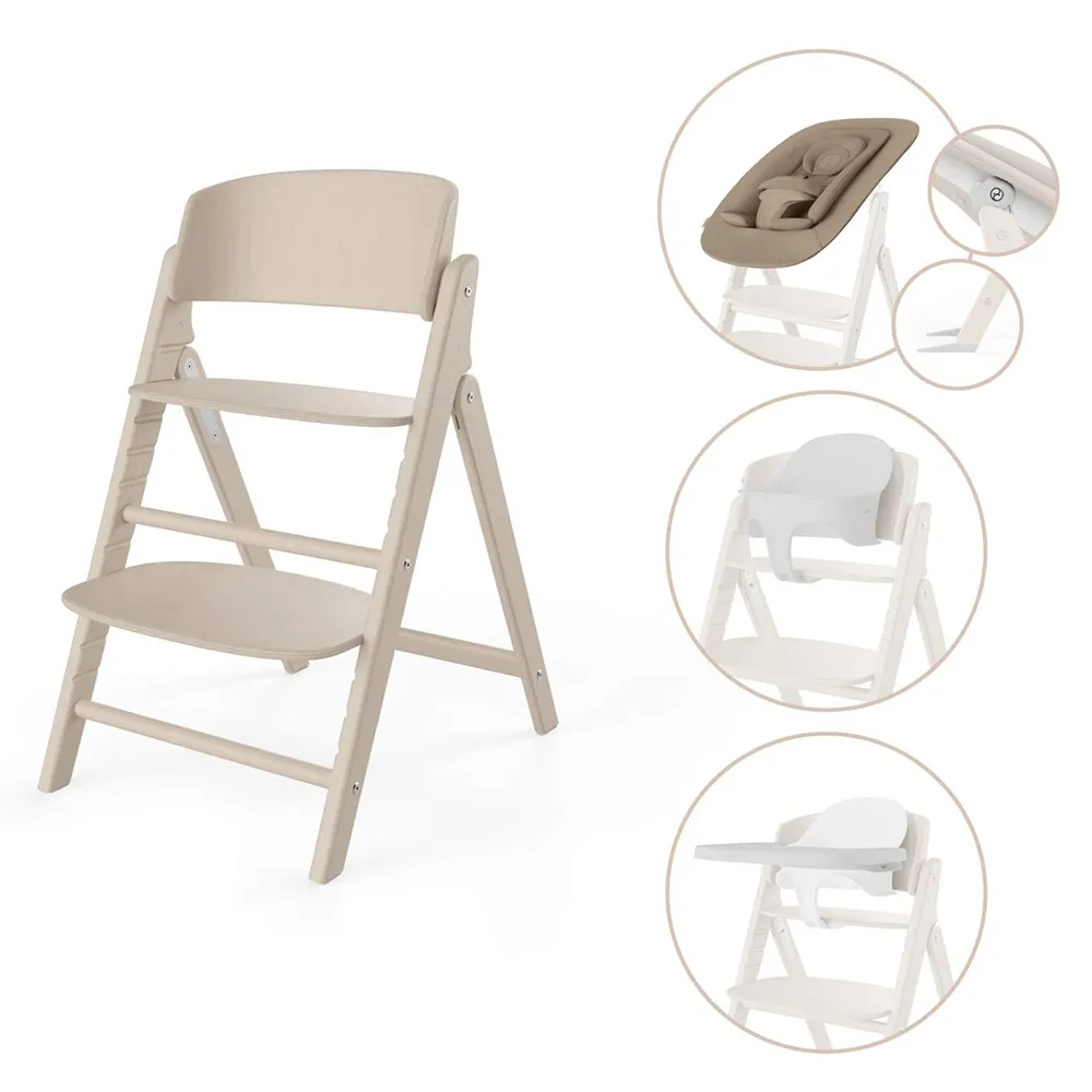 Cybex Click & Fold Spisebordsstol 4-in-1 All Natural