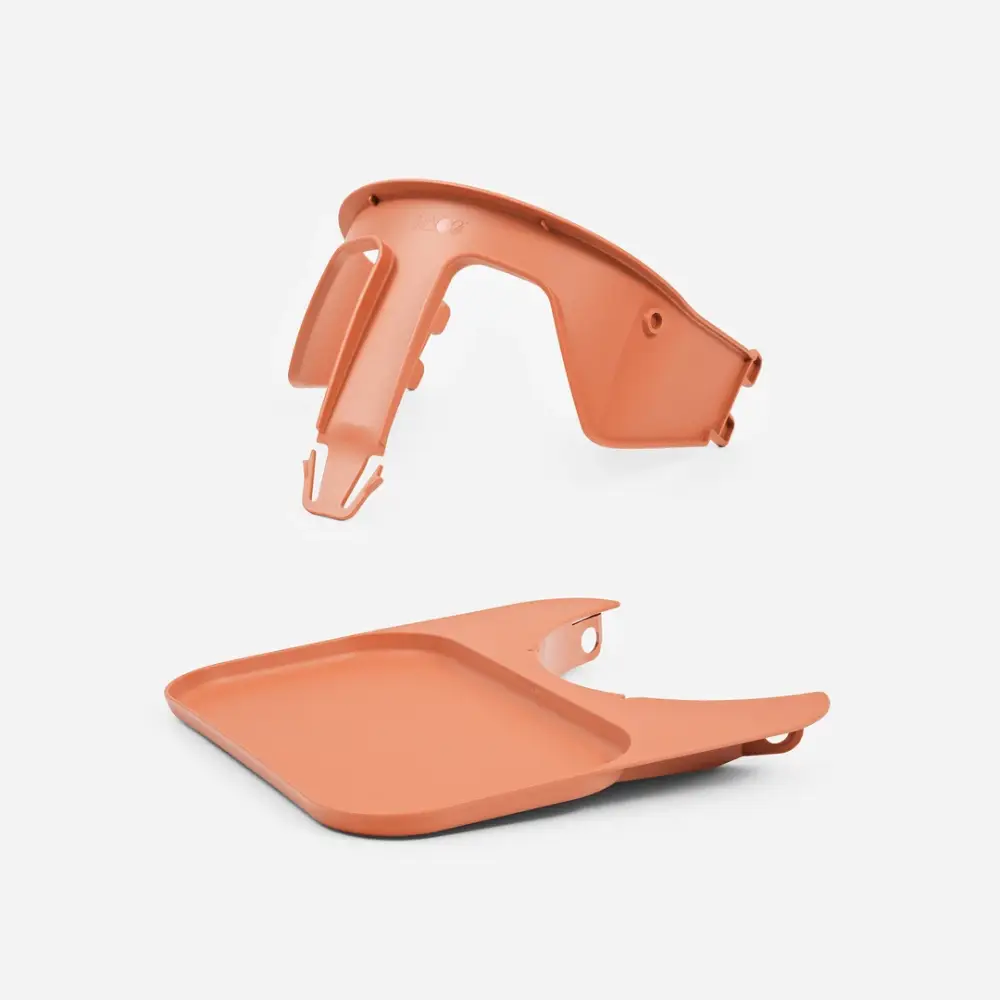 Kaos Klapp babyset Safety Rail & Tray Terracotta Pink