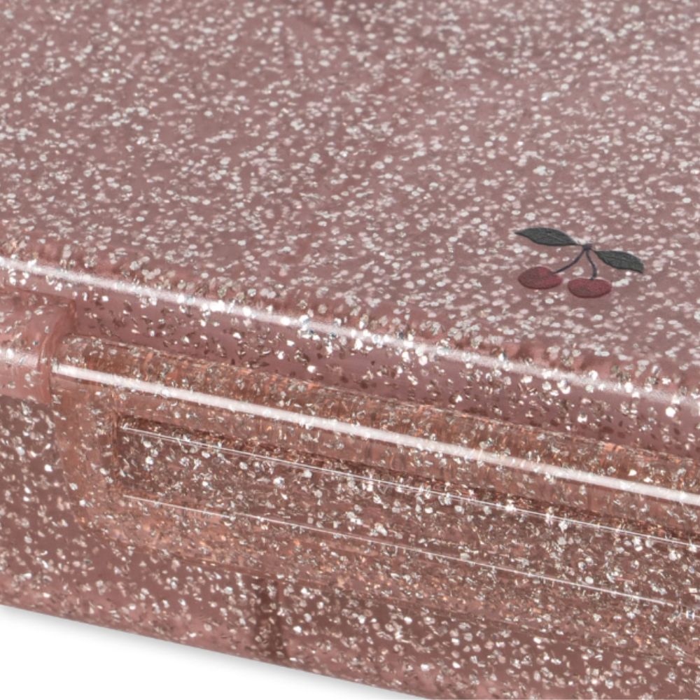 Konges Sløjd Bento Lunch Box Cherry Glitter-One Size