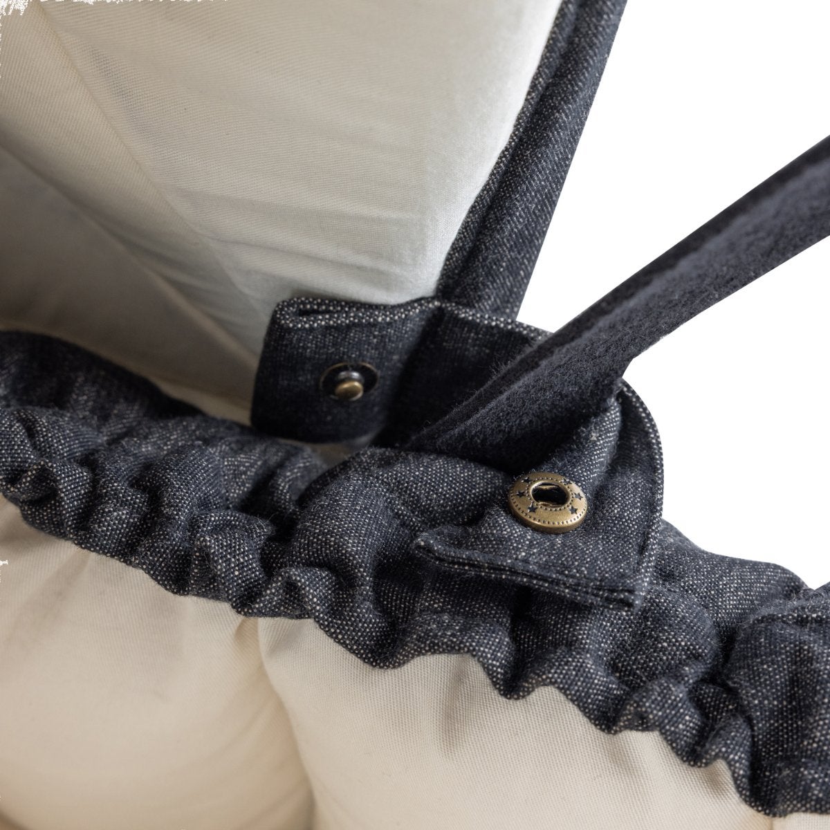 Sebra Babynest 3-i-1 med kaleche dark grey melange