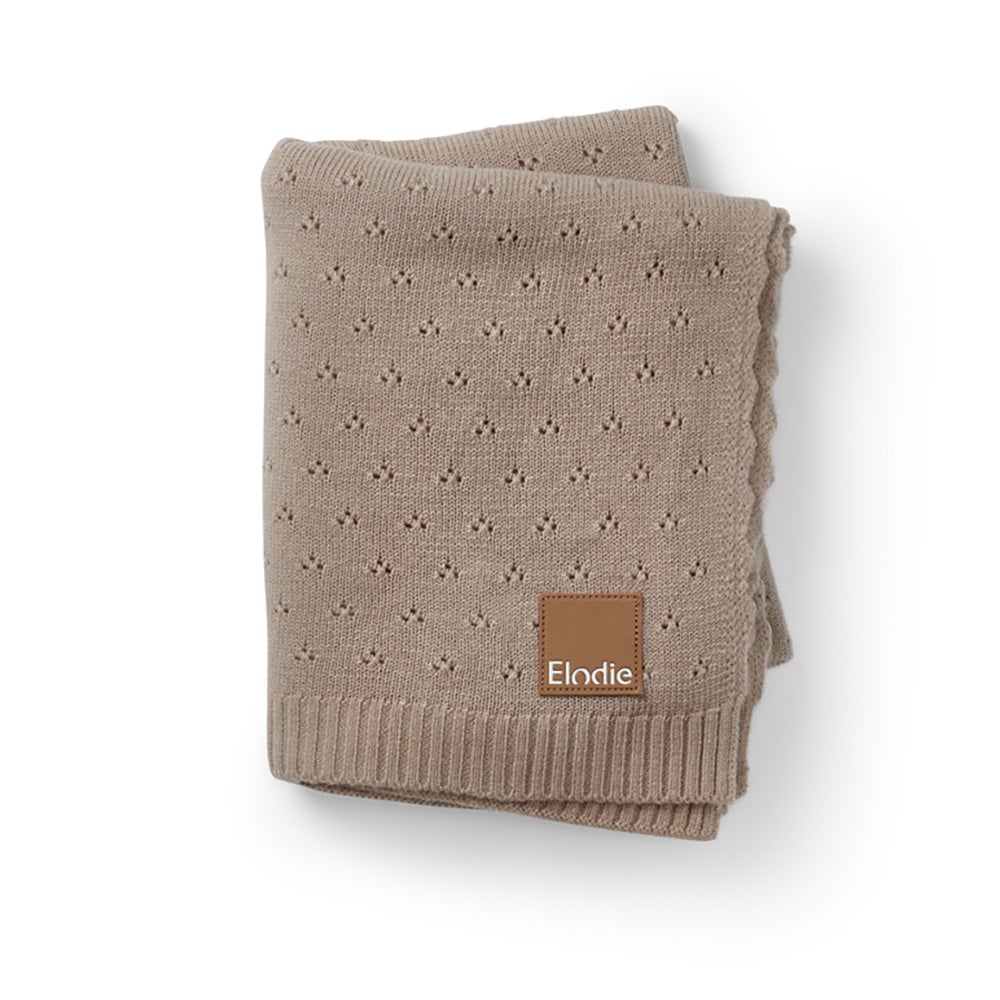 Elodie Details Pointelle tæppe Tender Taupe