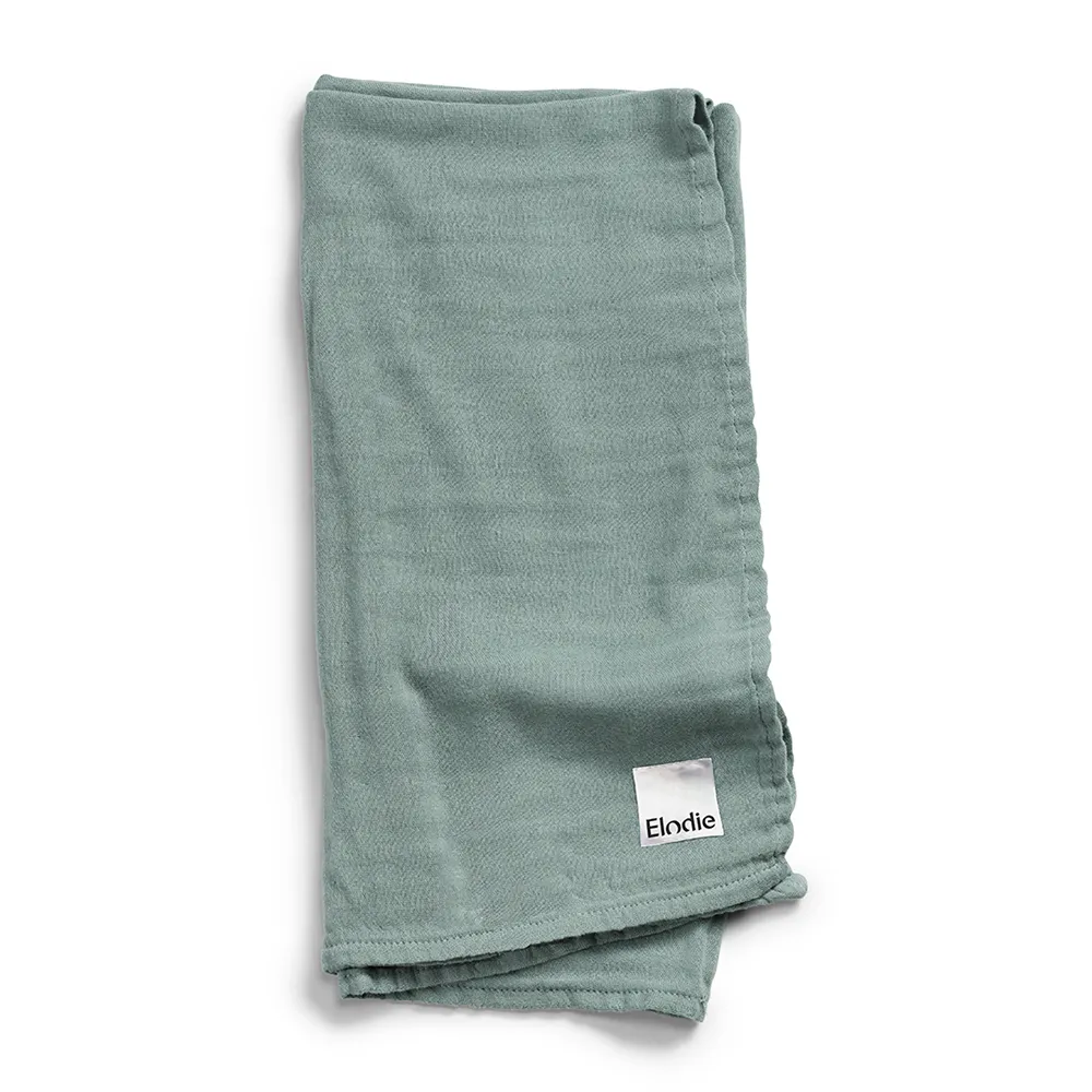 Elodie Details Muslin tæppe Mineralgrøn