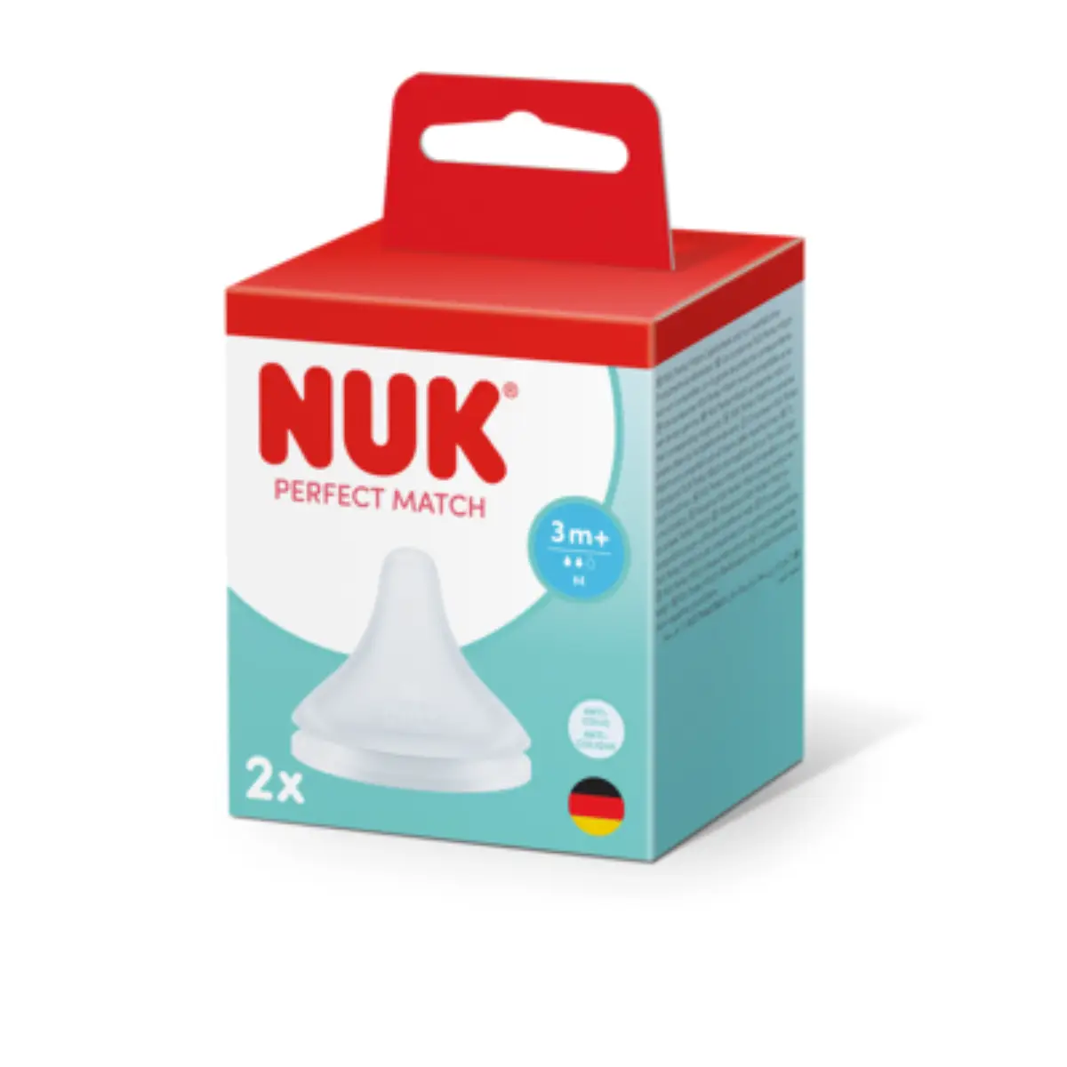 NUK Perfect Match-suttehoved, størrelse M (3 måneder+)