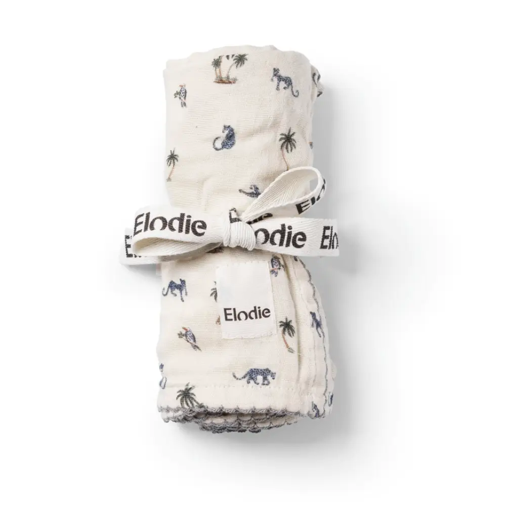 Elodie Muslin tæppe Garden Leo's Resort One size