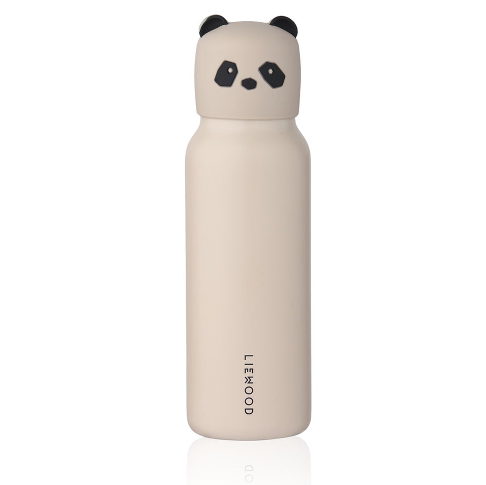 Liewood Falk Vandflaske med Panda Låg 350 ml Sandy 5060