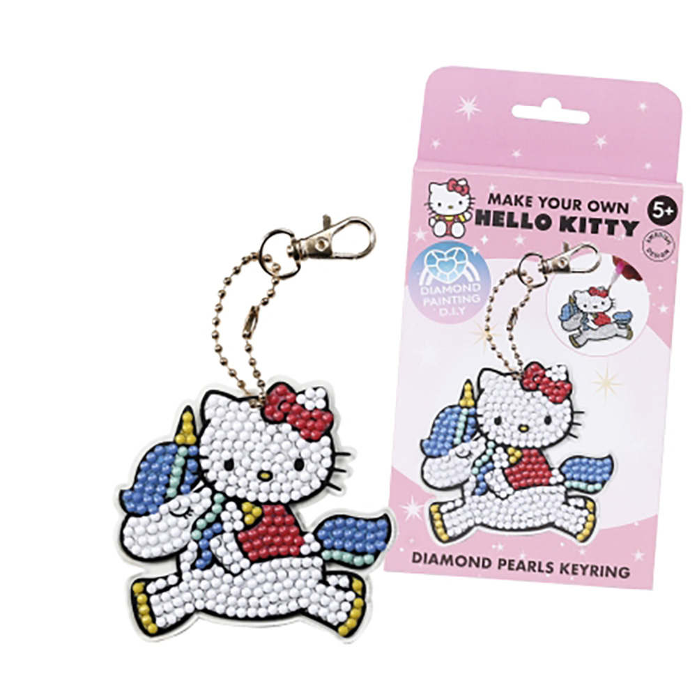  Hello Kitty nøglering diamantperler