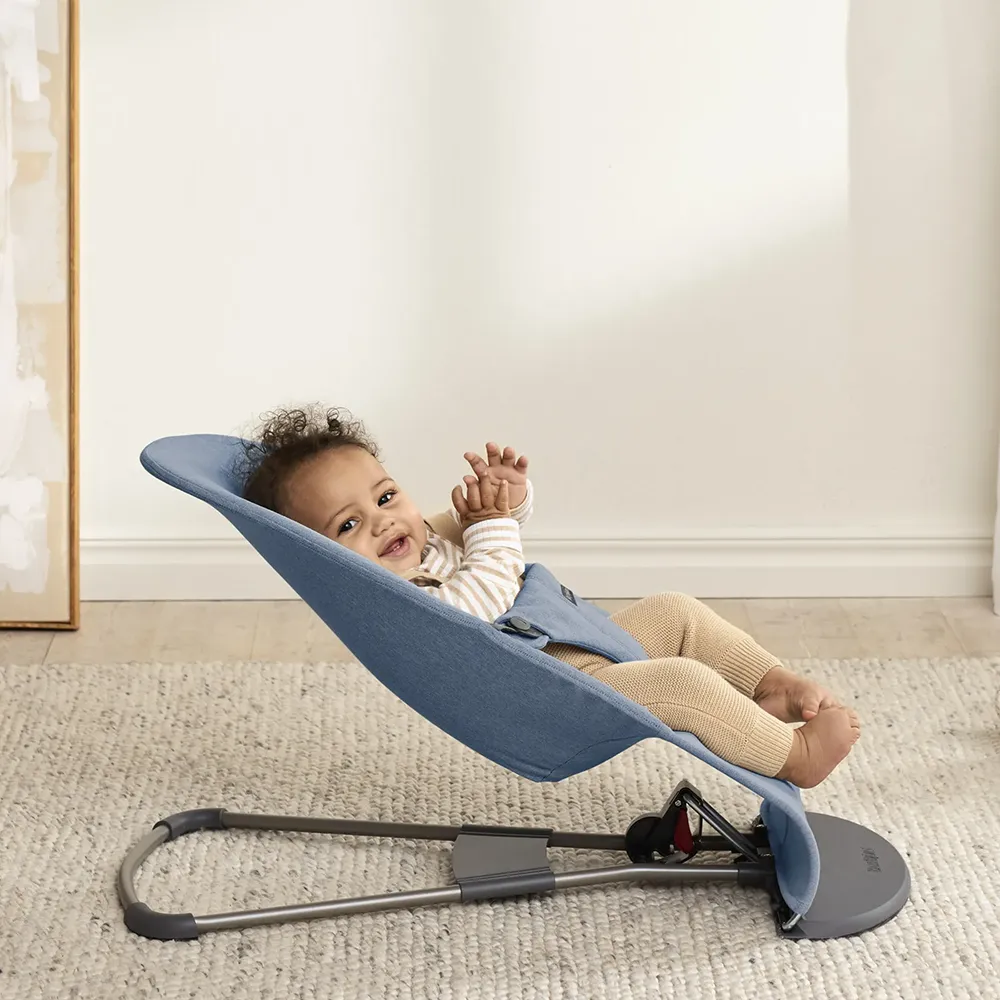 Babybjörn Babysitter Bliss woven Melange Blue
