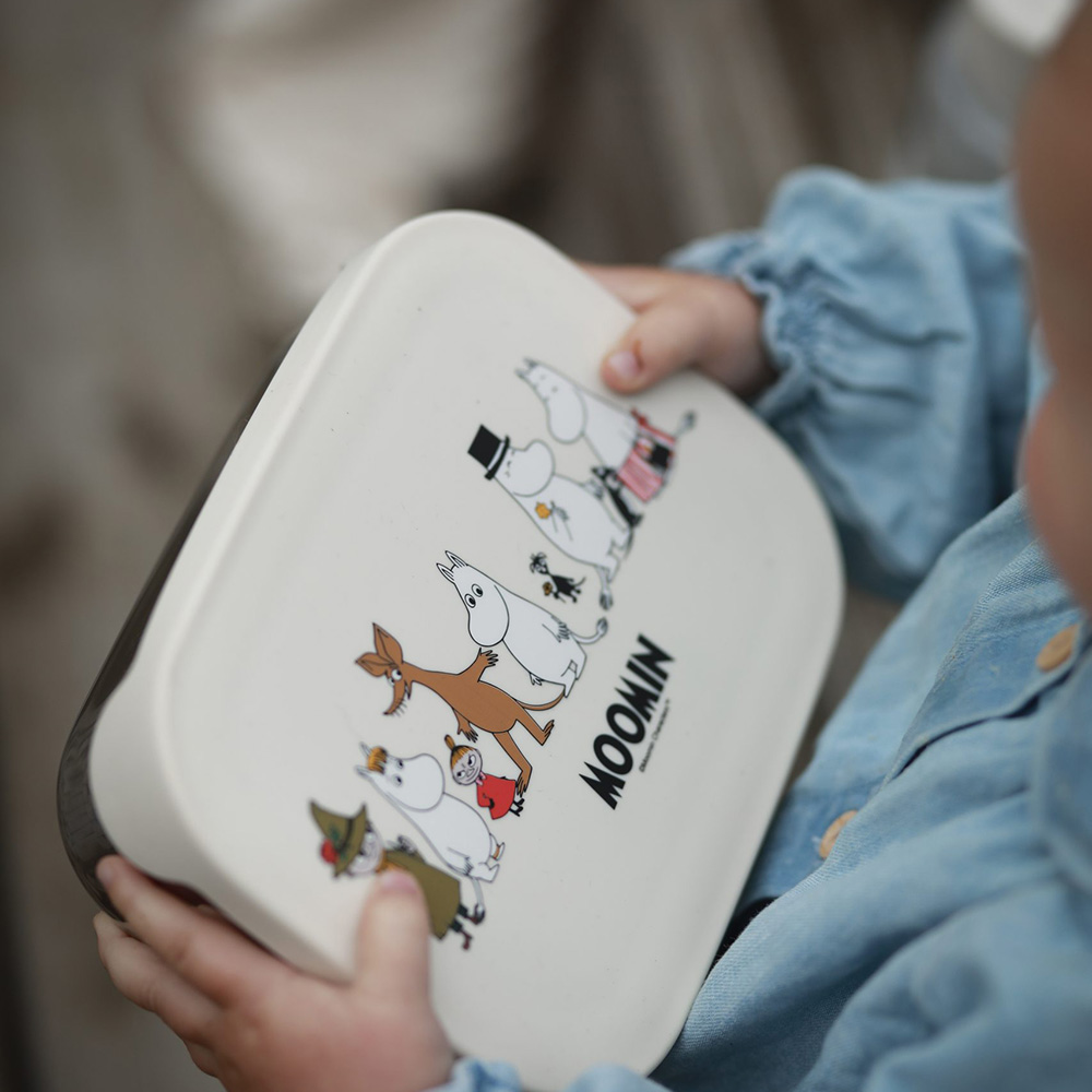 Rätt start Moomin Family, Tin madkasse Beige