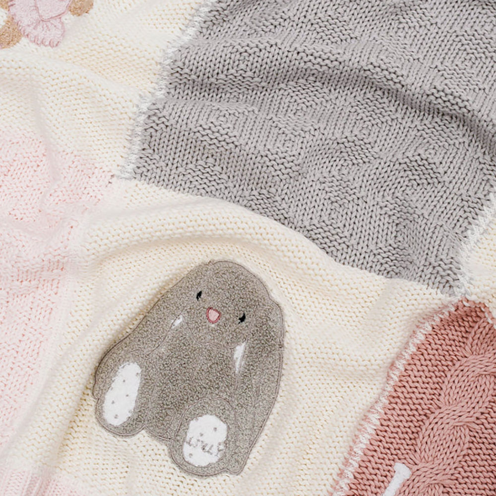 Livly Playroom Strikket Tæppe Pink