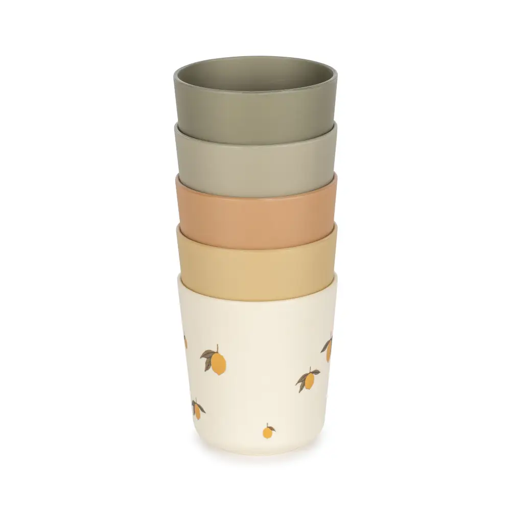 Konges Sløjd 5 Pack Cup Lemon Mix-One Size