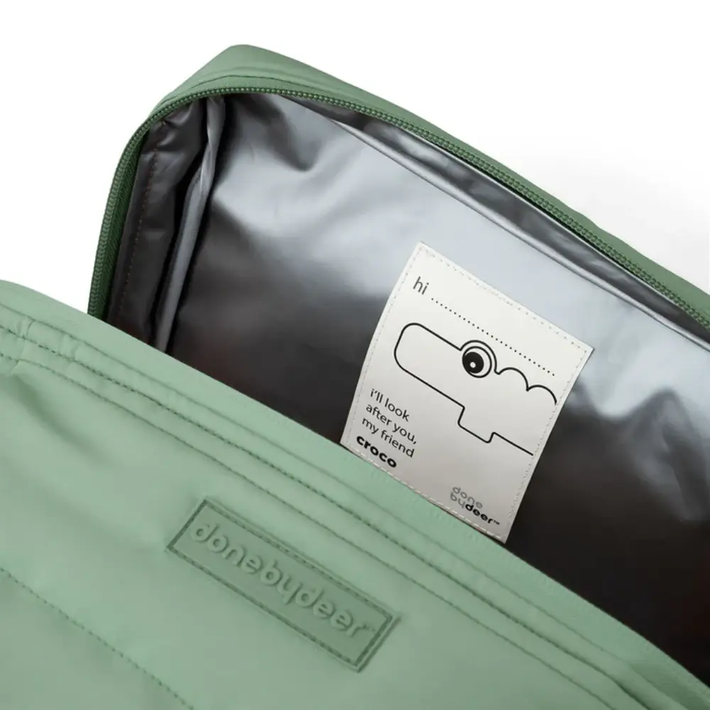 Done by Deer Quiltet isoleret taske Croco Green