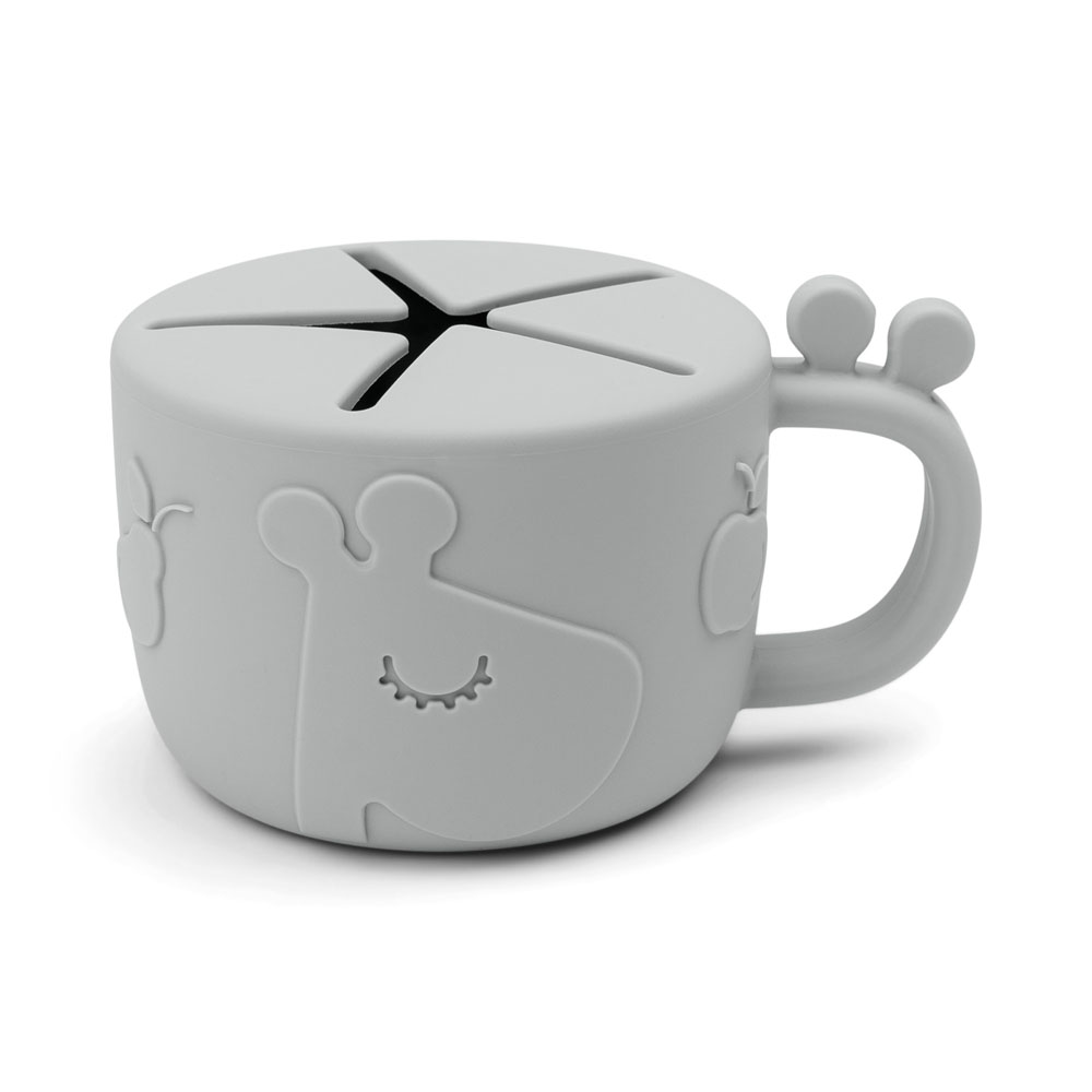 Done by Deer Peekaboo snackbox Raffi Grey