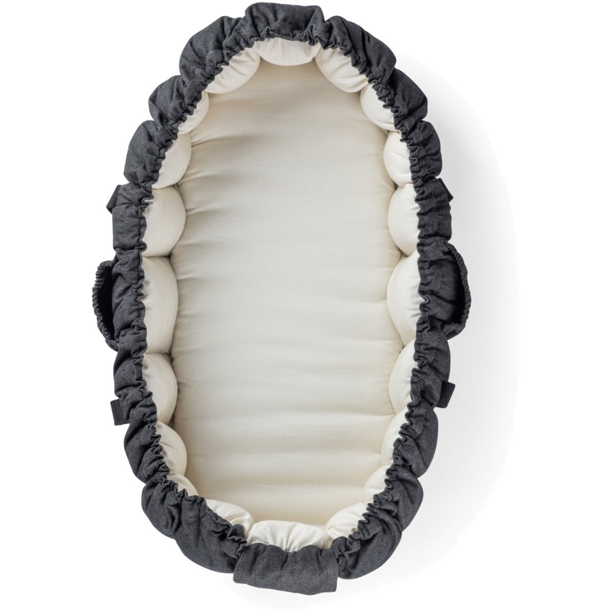 Sebra Babynest 3-i-1 med kaleche dark grey melange
