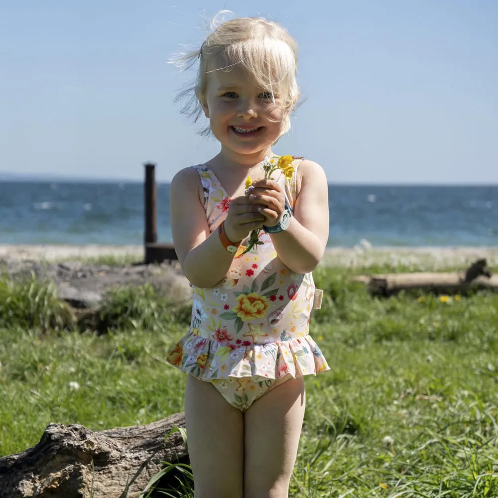 Filibabba Eva Badedragt 3-4 år – Ocean Blossom